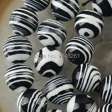 8mm Black White Striped Turkey Stone Round Loose Beads Fashion Jewelry Semi-Precious Accessory Parts DIY Natural Stone Wholesale 2024 - buy cheap