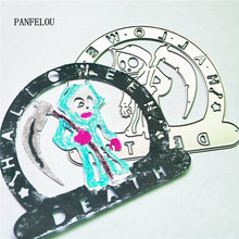 PANFELOU death sickle paper die metal craft stencils punch cuts dies cutting dies Scrapbooking DIY Easter Halloween cards 2024 - buy cheap