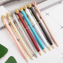 5 Pcs Metal Ballpoint Pens Rotating Pen Portable Ball Point Pen Small Creative Pen School Office Writing Supplies Stationery 2024 - buy cheap