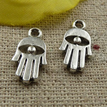 360 pieces tibetan silver hand charms 16x8mm #4245 2024 - buy cheap