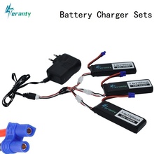 Battery Charger set For Hubson H501W H501S H501C Battery 7.4V 2700mAh 10C lipo battery and Charger For RC Qaudcopter Drone Parts 2024 - buy cheap