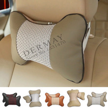 2PCS Leather Headrest Neck Pillow Car Auto Seat Cover Head Neck Rest Cushion Headrest Pillow 8COLORS Free shipping 2024 - buy cheap