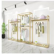 Golden Clothing Shop Shop Shop Shop Shop Shop Shop Shop Decoration Design High Container Shelf 2024 - buy cheap