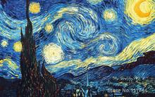 Vincent Van Gogh-Pintura de noche estrellada, lienzo artístico, réplica de aceite hecha a mano, paisaje moderno, decoración de pared de alta calidad 2024 - compra barato
