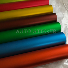 Envolturas de cromo satinado para coche, revestimiento de vinilo mate de cromo metalizado, burbuja libre de aire para vehículos, prémium, 15 colores, 5/10/15/20x1,52 M 2024 - compra barato