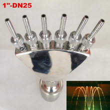 DN25 1" Peacock Tail Shape Stainless Steel Water Fountain Nozzle Pond Home Spray Head 2024 - buy cheap