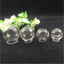 5pcs Transparent 30x20mm 25x15mm 20x15mm 20x12mm hollow round orbs glass globe charm vial pendant wish bottle jewelry 2024 - buy cheap