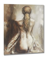 charming Sexy Nude Girl Canvas Wall Art 100% Hand Painted Lady Back Figurative Oil Painting  24" x20" shipping free 2024 - buy cheap