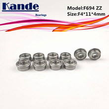 Kande Bearings F694ZZ 10pcs ABEC-1 F694 ZZ  F694-2Z Miniature Deep Groove Ball Bearing F4*11*4mm 694 F694 2024 - buy cheap