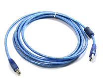 KUYiA Free Shipping high quality  Blue with  shield 1.5m Blue USB 2.0 A to B Male Extension Printer Cable 2024 - buy cheap