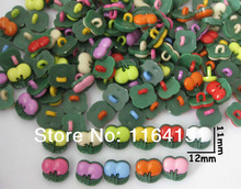 Botões de nylon em forma de morango kawaii, 200 peças, 11mm * 12mm botões, acessórios para crianças, sk0202 2024 - compre barato