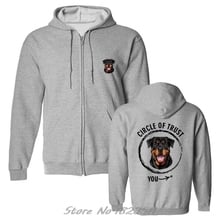 Men Hoody Casual Print Hoodies Cool Hip Hop Hoodie Circle Of Trust - Rotweiller - Gift For Dog Lover Sweatshirt Hoody Jacket 2024 - buy cheap