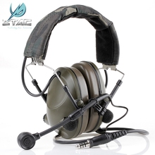 Z-tático microfone peltor som para combate, headset de versão militar z042 para paintball, protetor auditivo de caça 2024 - compre barato