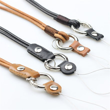 10 pcs Couro Do couro Cordão Mobile Phone Straps Pescoço Corda Cinta Colhedores da Garganta para chaves Passagem Cartão de IDENTIFICAÇÃO Tags Ginásio pendure Rope Lariat 2024 - compre barato