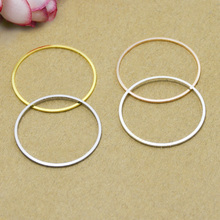 20pcs ZHU RU 24*1mm surround Donuts swim key ring Round circle shape Charms Making earring Clothes bag shoes jewelry accessories 2024 - buy cheap