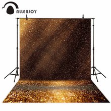 Allenjoy-Fondo para estudio fotográfico, telón de oro oscuro, arena, brillo vintage, Bokeh 2024 - compra barato