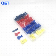 65pcs/box Insulated 0.5-6mm Terminal Kits Set Quick Splice Electrical Wire Cable Connector Crimp Scotch Lock Terminals 2024 - buy cheap