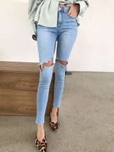 High Waist Jeans Woman Skinny Jeans Femme 2019 Sexy Summer Stretch Slim Lift Hip Denim Pants Trousers Ripped Jeans For Women 2024 - buy cheap