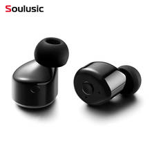 Soulusic TWS T1 Mini Wireless Bluetooth Earphone Invisible Cordless CSR 4.1 Stereo Earbuds Business Earpieces for Car with Mic 2024 - buy cheap