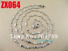 Wholesale  his-and-hers stainless steel  star shape chain necklace bracelet set fashion men's women jewelry 10set ZX054 2024 - buy cheap