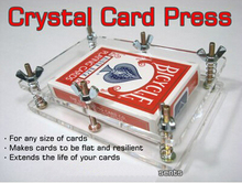 Crystal Card Press Card Flatten Restore Deformation (Not With Deck) Magic Tricks Magician accessory Close Up Gimmick Props Magia 2024 - buy cheap