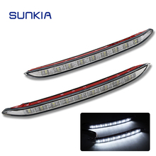 SUNKIA 2Pcs/Set LED Daytime Running Lights For KIA K2 New RIO  DRL With Turning Signal Day Light Dimmer Function Car Styling 2024 - buy cheap