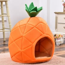 Creative Pineapple Pet House Sleep Basket Cat Puppy Dog Bed For Small Dogs Litter Lounger Foldable Kennel Sofa Niche Cave 2024 - buy cheap