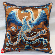 New Chinese Embroidered Phoenix Embroidered Pillow Cushion Cover 6color 2024 - buy cheap