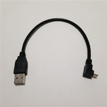 90 градусов USB-папа микро USB адаптер Bended USB2.0 вниз угол микро USB адаптер кабель 27 см 2024 - купить недорого