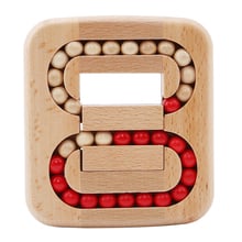 Wooden Rolling Ball Scroll Bead Luban Lock Flat Kids Intelligence Toys Old Chinese Traditional Wooden Brain Teaser Puzzle Toy 2024 - buy cheap