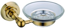 Бесплатная доставка Золотая отделка современный роскошный круглый базовый дизайн мыльница держатель 2024 - купить недорого