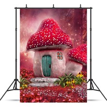 Mushroom Room Photography Background for Photo Shoot Props Child Kids Baby Vinyl Cloth Printed Photo Backdrop Photocall 2024 - buy cheap