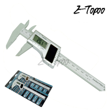 New 6" 150mm LCD Vernier Gauge Solar Digital Caliper Micrometer Carbon Fiber Composite Free shipping &wholesale 2024 - buy cheap