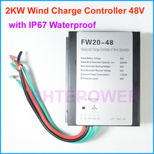 2kw 2000w wind generator charge controller regulator  48v type with IP67 waterproof function 1KW 1000W 2024 - buy cheap