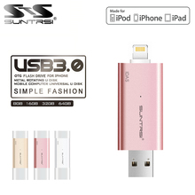 Suntrsi USB Flash Drive OTG Pen Drive USB 3.0 128GB 64GB 32GB Pendrive High Speed 80m/s Customized LOGO USB Flash Drive Freeship 2024 - buy cheap