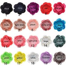 Yundfly  Wholesale 120pcs Fashion Multilayer Burned Flower Handmade Fabric Satin Flower DIY Baby Hair Accessories 2024 - buy cheap