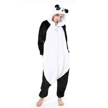 Pijama de franela unisex para adultos, ropa de dormir con bonito unicornio, Panda, animal, para el hogar 2024 - compra barato