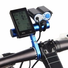 Liga de alumínio mtb bicicleta guiador extensor titular 31.8mm suporte da lâmpada da bicicleta guiador lanterna titular novo 2024 - compre barato