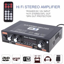 Amplificador de potência de áudio para carro, hifi g30, bluetooth, suporta sd, usb, dvd, mp3, controle remoto 2024 - compre barato