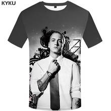 KYKU Eminem T Shirt Men Character Tshirt Music 3d T-shirt Punk Rock Tee Ink Funny T Shirts Cool Mens Clothing 2018 Casual Tops 2024 - buy cheap