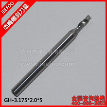 3.175*2.0*5mm one flutes spiral carbide tools, cnc engraving bits,one flutes end mill, carving cutters on MDF,Acryl 2024 - buy cheap