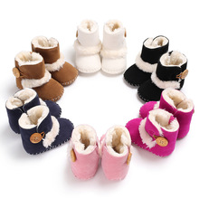 2017 New style Winter Baby Boots Super Keep Warm Shoes Crib Bebe Boys Girls Infant Rubber sole Toddler Newborn Snow boots 2024 - buy cheap