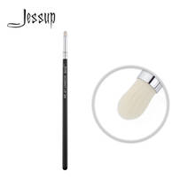 Черная/серебряная кисть для губ Jessup, макияж, небольшой плоский синтетический ворс, подводка для губ 304 2024 - купить недорого