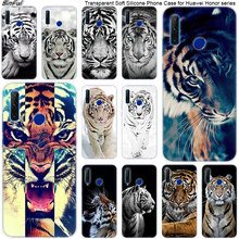 Hot Animal tiger Soft Silicone Phone Case for Huawei Honor 20 20i 10 9 8 Lite 8X 8C 8A 8S 7S 7A Pro View 20 Fashion Cover 2024 - buy cheap
