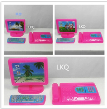 Free Shipping,doll furniture Computer + fax machine accessories for Barbie Doll,girl play house 2024 - buy cheap
