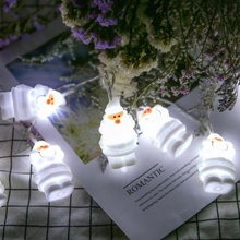 Luz noturna decorativa para casa com 10 leds, pequena cordão de luz para decoração de árvore de natal, lâmpada para festa de casamento 2024 - compre barato