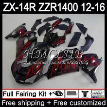 Kit For KAWASAKI NINJA ZX 14R ZZR 1400 ZX14R Red flames 12 13 14 15 16 73HC.17 ZZR1400 ZX-14R 2012 2013 2014 2015 2016 Fairing 2024 - buy cheap