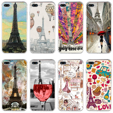 23H fashion Pink Paris stype Soft TPU Silicone Cover Case For Apple iPhone  6 6s 7 8 plus Case 2024 - buy cheap