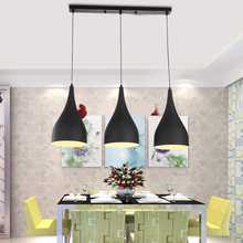 Modern Pendant Light Loft Kitchen Design Rope Lamp Matte Black Painting Iron Simple Style E27 220V For Decor Home Lighting 2024 - buy cheap