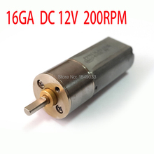 DC Gear Motor 200RPM DC 12V 0.45A Motor  Powerful High Torque DC Gear Box Motor 16mm 12V 200rpm 2024 - buy cheap